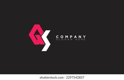 GS Alphabet letters Initials Monogram logo SG, G and S