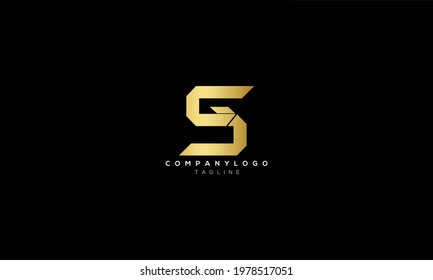 GS G AND S Abstract initial monogram letter alphabet logo design