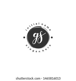 GS Initial beauty monogram logo vector