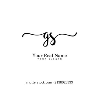 GS Initial beauty monogram logo Vektorgrafik