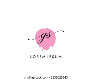 GS Initial beauty monogram logo vector