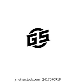 GS initial game logo, banner design for your e-sports or streaming team