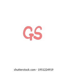 GS initial handwritten logo for identity