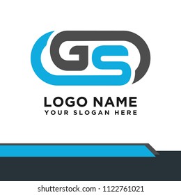 GS initial logo template vexctor