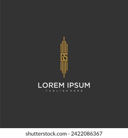 GS initial monogram business logo
