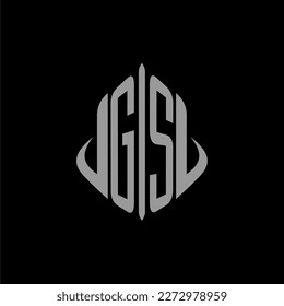GS initial monogram real estate with building design