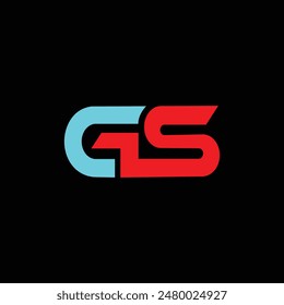 GS Letter Initial Logo Design Template Vector Illustration