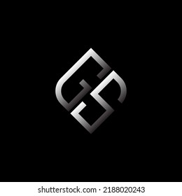 GS letter logo creative design with vector graphic