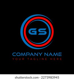 GS letter logo creative design. GS unique design.
