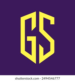 GS-Buchstabe Logo Creative Design.
GS Monogramm Logo Einzigartige Konzept-Vektorgrafik.
GS kreative moderne flache abstrakte Initialen Buchstaben Logo.
