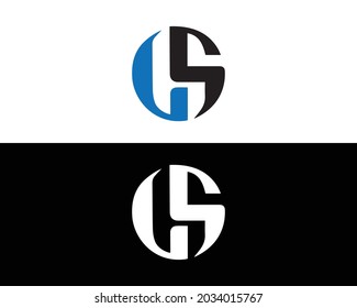 Diseño del logotipo de la carta GS Vector creativo moderno.