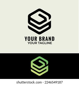 Diseño de logotipo de letras GS con tipografía moderna creativa.
Plantilla de diseño de logotipo mínimo para GS - ilustración vectorial