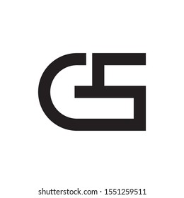 Gs Letter Logo Design Vector Stock Vector (royalty Free) 1551259511