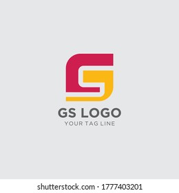 GS Letter Logo Design. GS letter logo Vector Illustration - Vector logotype Letter GS Logo Design Template