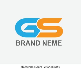 GS letter personal logo design template