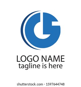 GS logo. Blue circle design
