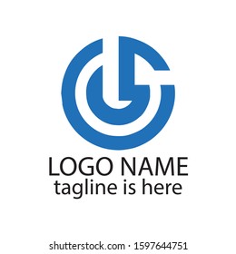 GS logo. Blue circle design