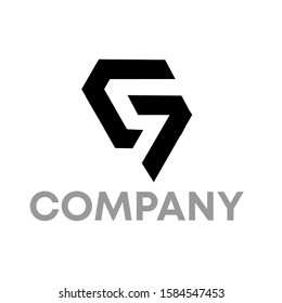 gs logo icon design template sign