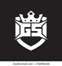 Rz Logo Monogram Isolated Shield Crown Stock Vector Royalty Free Shutterstock