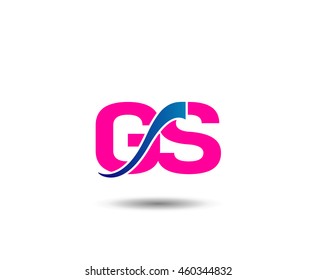 GS Logo. Vector Graphic Branding Letter Element
