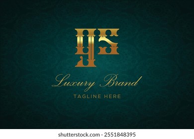 GS LUXURY LETTER LOGO DESIGN. It is a luxury letter monogram logo, this logo is made by combining two letters