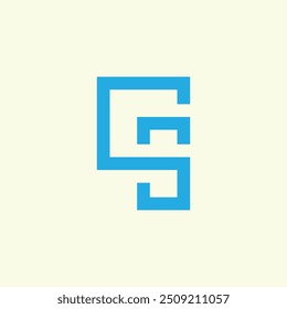 GS Minimalist Logo Design Template.