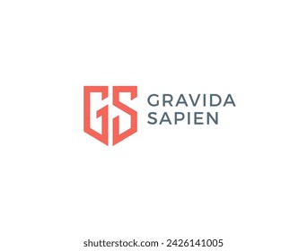GS. Monogram of Two letters G and S. Luxury, simple, minimal and elegant GS logo design. Vector illustration template.
