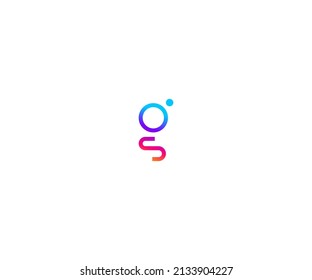 GS, OS, SO, g Letter Logo Design vector Template