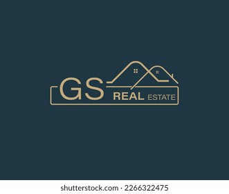 GS Real Estate Consultants Logo Design Vectors images. Luxury Real Estate Logo Design