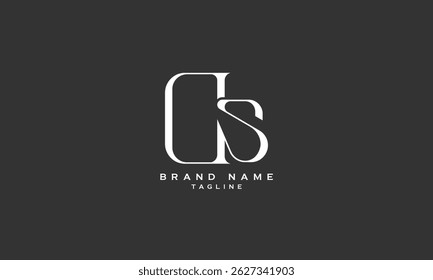 GS, SG, Abstract initial monogram letter alphabet logo design