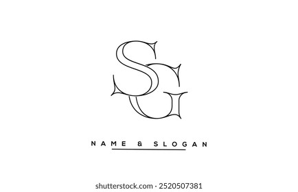GS, SG Abstract Letters Logo Monogram