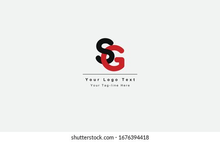 Logo de la letra GS o SG. Único atractivo creativo y moderno logotipo inicial de la letra G G S inicial