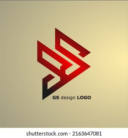 GS or SS design vector logo