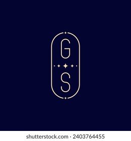 GS wedding lie monogram with high quality professional design that will print well across any print media