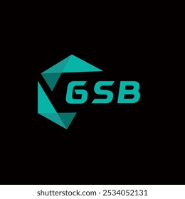 Logotipo de letra minimalista criativa GSB. GSB vetor único iniciais alfabeto letra logotipo design
