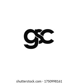 Gsc Letter Original Monogram Logo Design Stock Vector (Royalty Free ...