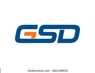 vector de diseño de logotipo de letras GSD