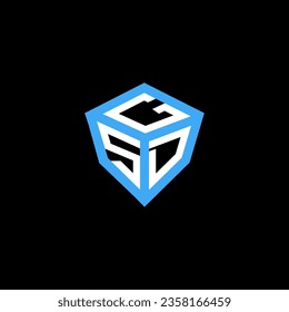GSD letter logo vector design, GSD simple and modern logo. GSD luxurious alphabet design  