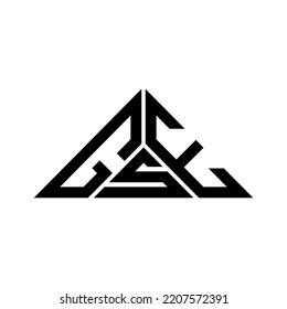 GSE letter logo creative design with vector graphic, GSE simple and modern logo in triangle shape.