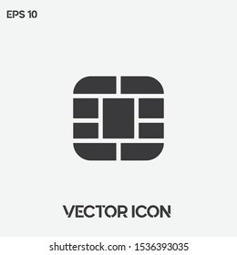 "GSM chip" vector icon illustration. Ui/Ux. Premium quality. 
