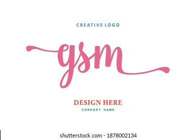 GSM lettering logo is simple, easy to understand and authoritative