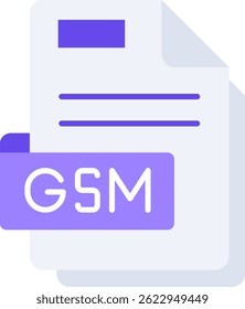 Design de ícone de vetor de linha Gsm