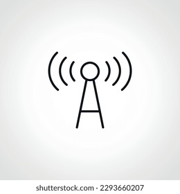 gsm outline icon. Base transceiver station line icon.
