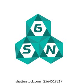 GSN creative minimalist letter logo. GSN unique vector initials alphabet letter logo design
