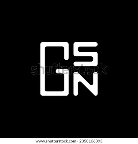 GSN letter logo vector design, GSN simple and modern logo. GSN luxurious alphabet design  