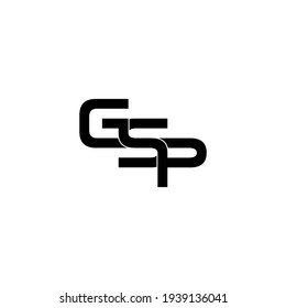 gsp letter original monogram logo design