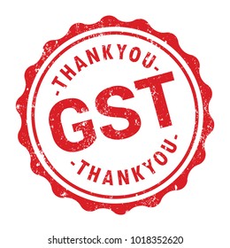 GST. Good and Services Tax concept. GST tax