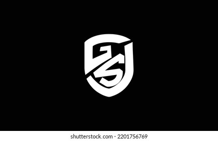 Gsu Gsj Logo Design On White Stock Vector (Royalty Free) 2201756769 ...