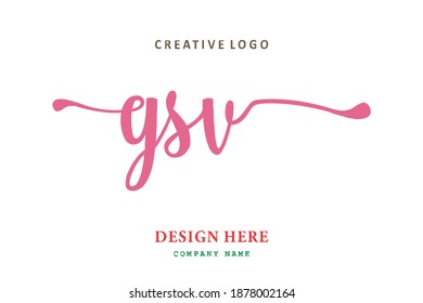 GSV lettering logo is simple, easy to understand and authoritative