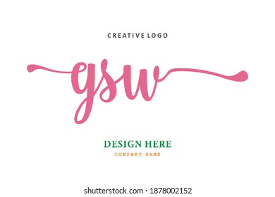 GSW lettering logo is simple, easy to understand and authoritative